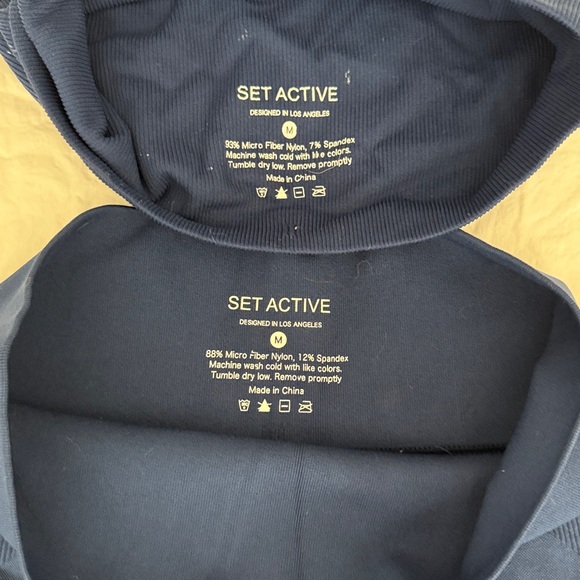SET Active Navy Blue Workout Set - Picture 4 of 4